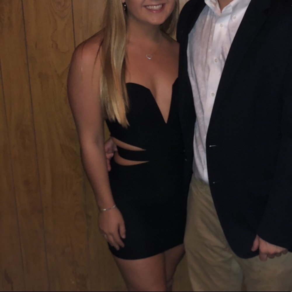 Black Cut-out Dress